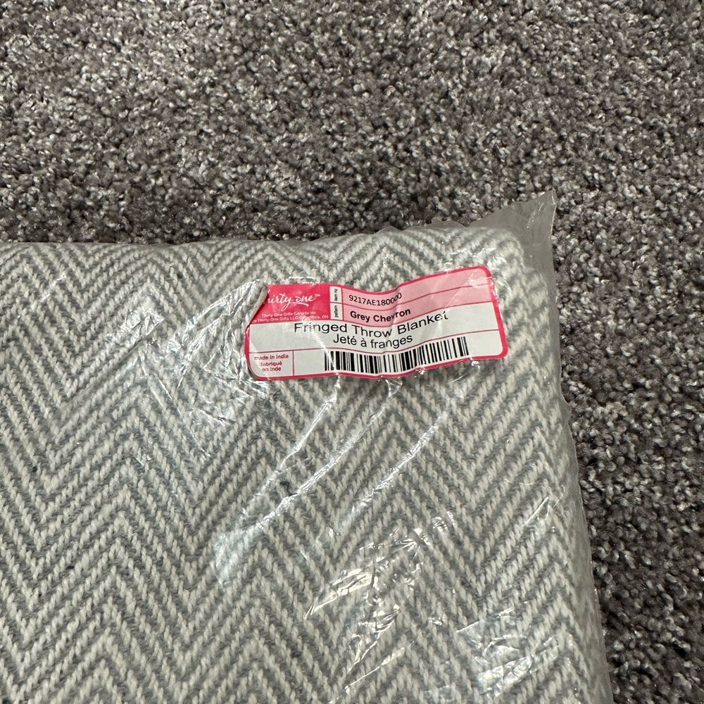 Thirty One Fringed Throw Blanket